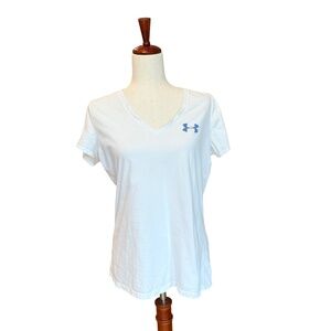 Under Armour Women's Cotton Short Sleeve Graphic Tee White Large